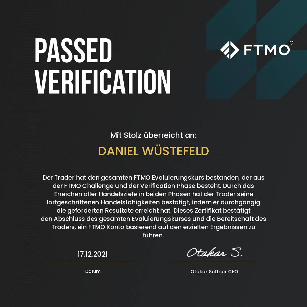ELALIHOLDING Nachweis – Daniel W FTMO